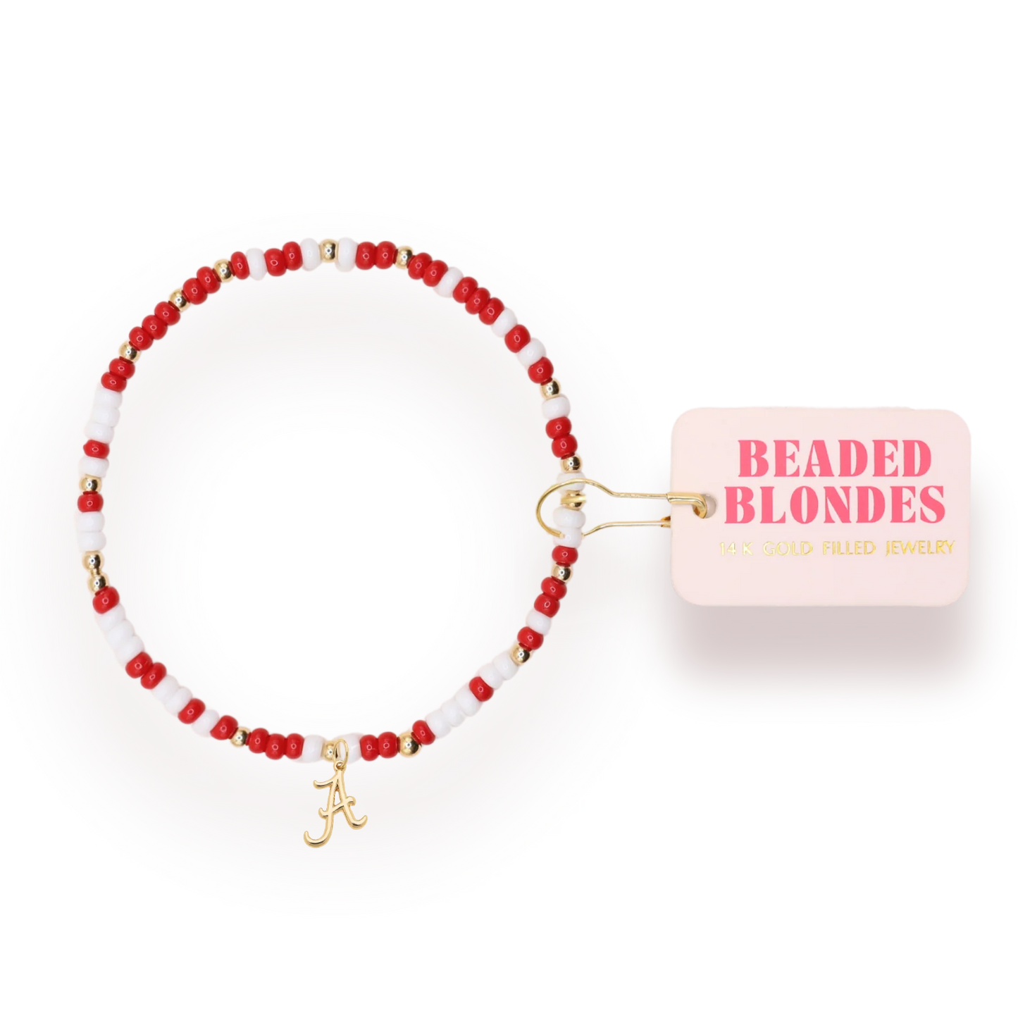 Alabama Logo Charm Bracelet on Color