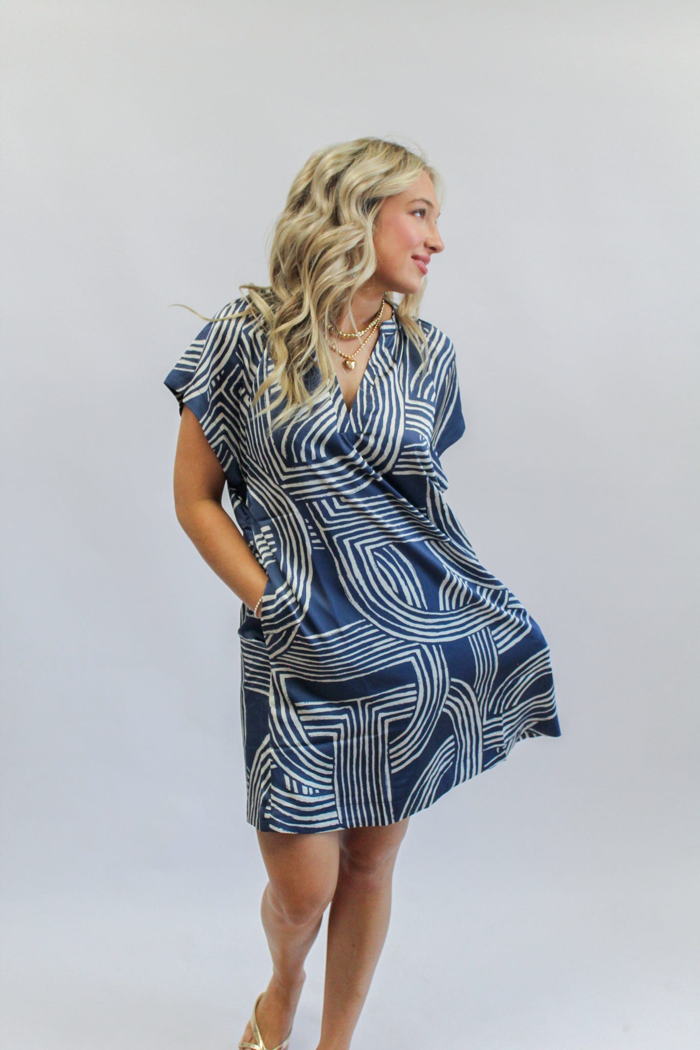 Dixie Deep Blue Mini Dress