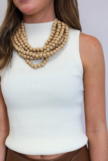 Vanilla Bean Ribbed Top