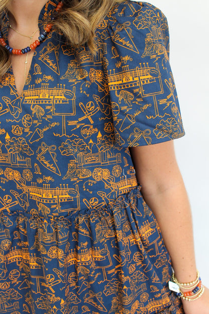 Team Toile Auburn Ivy Mini Dress