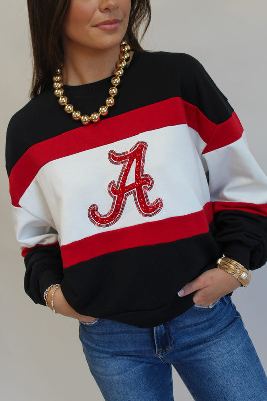 Bama Wide Stripe Millie Sweatshirt