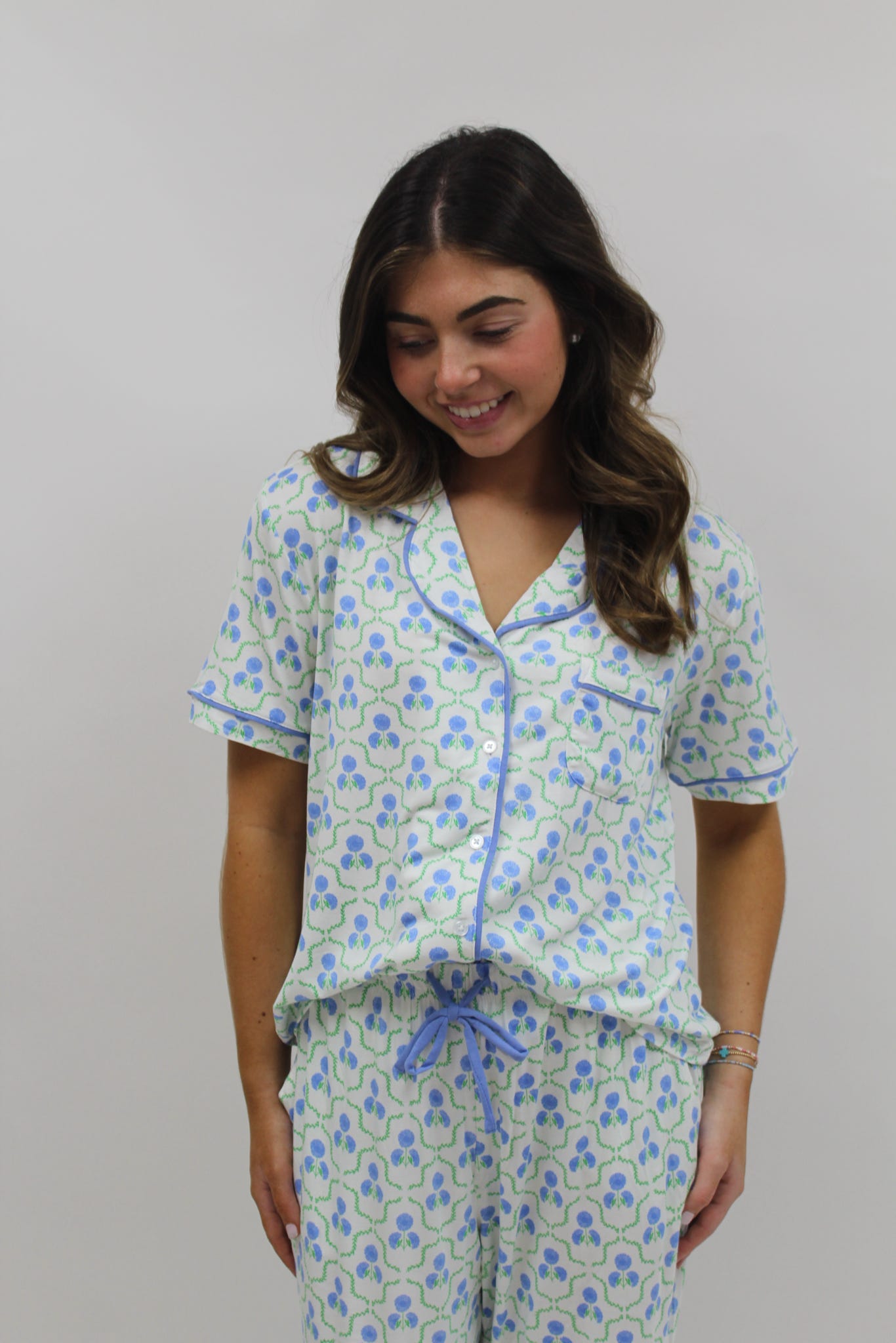 Pant Set Charlotte Sweetbrr Lttce Blu
