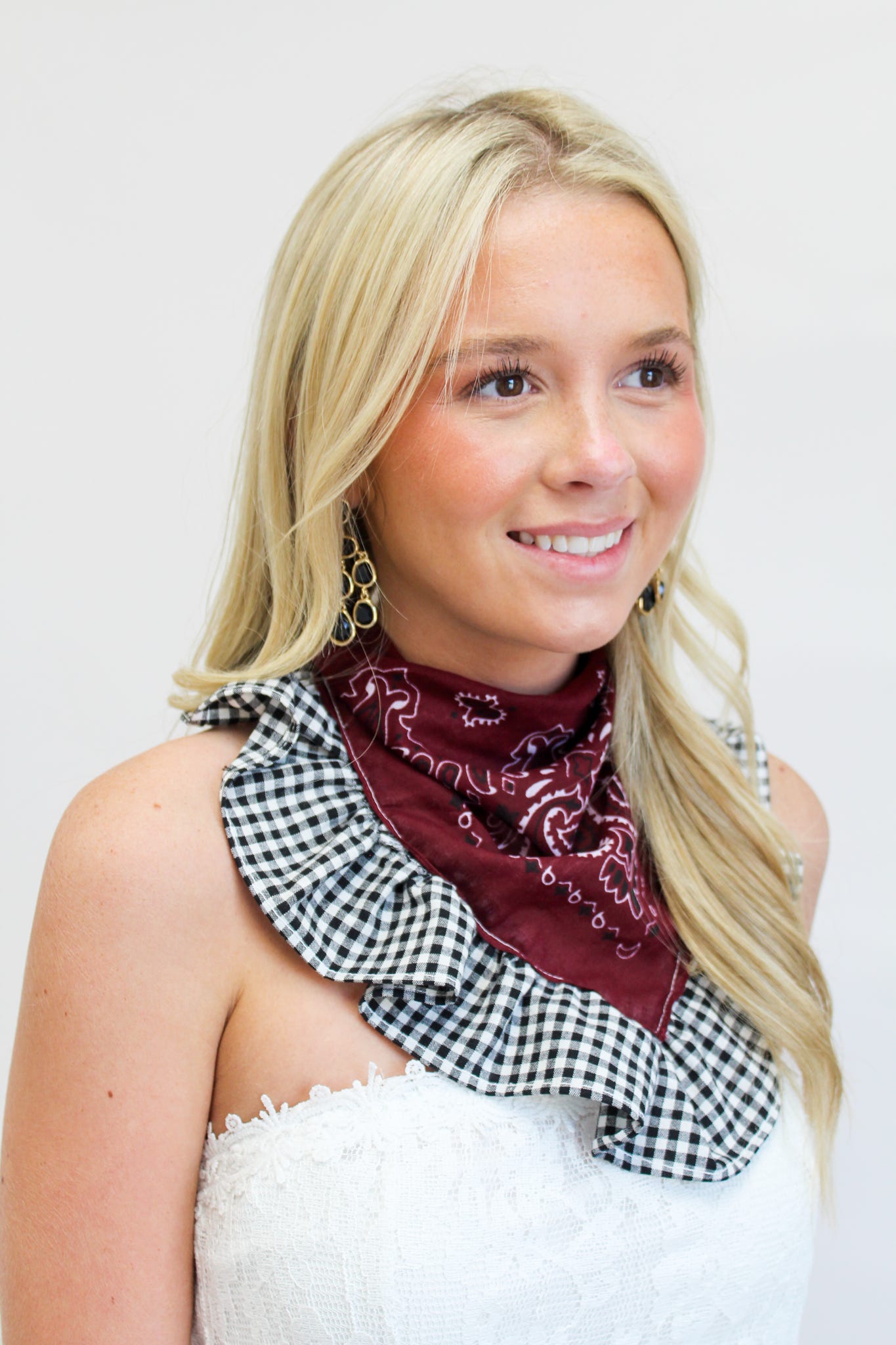 Asst Ruffled Bandana Scarf