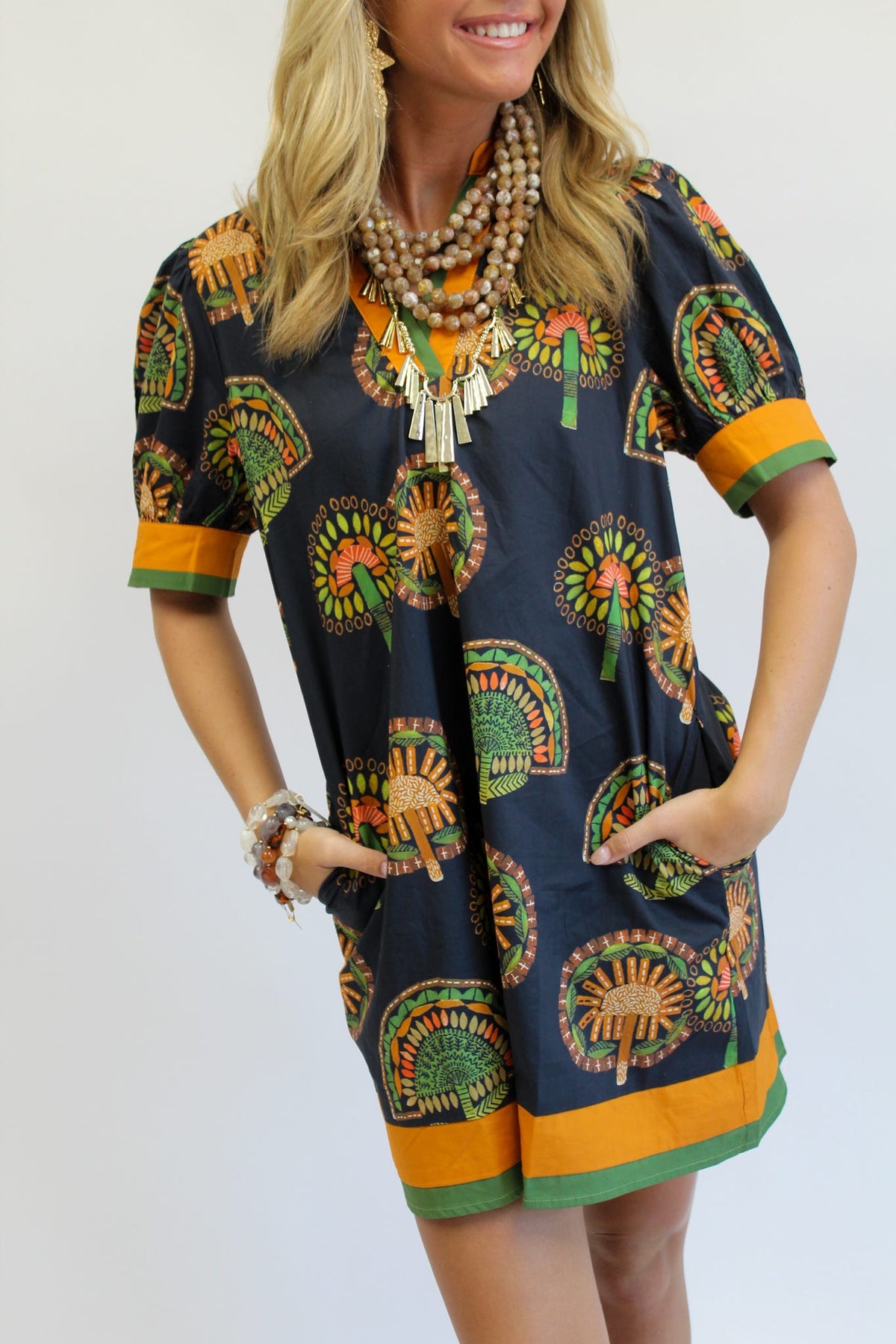 Fall Foliage Mini Dress