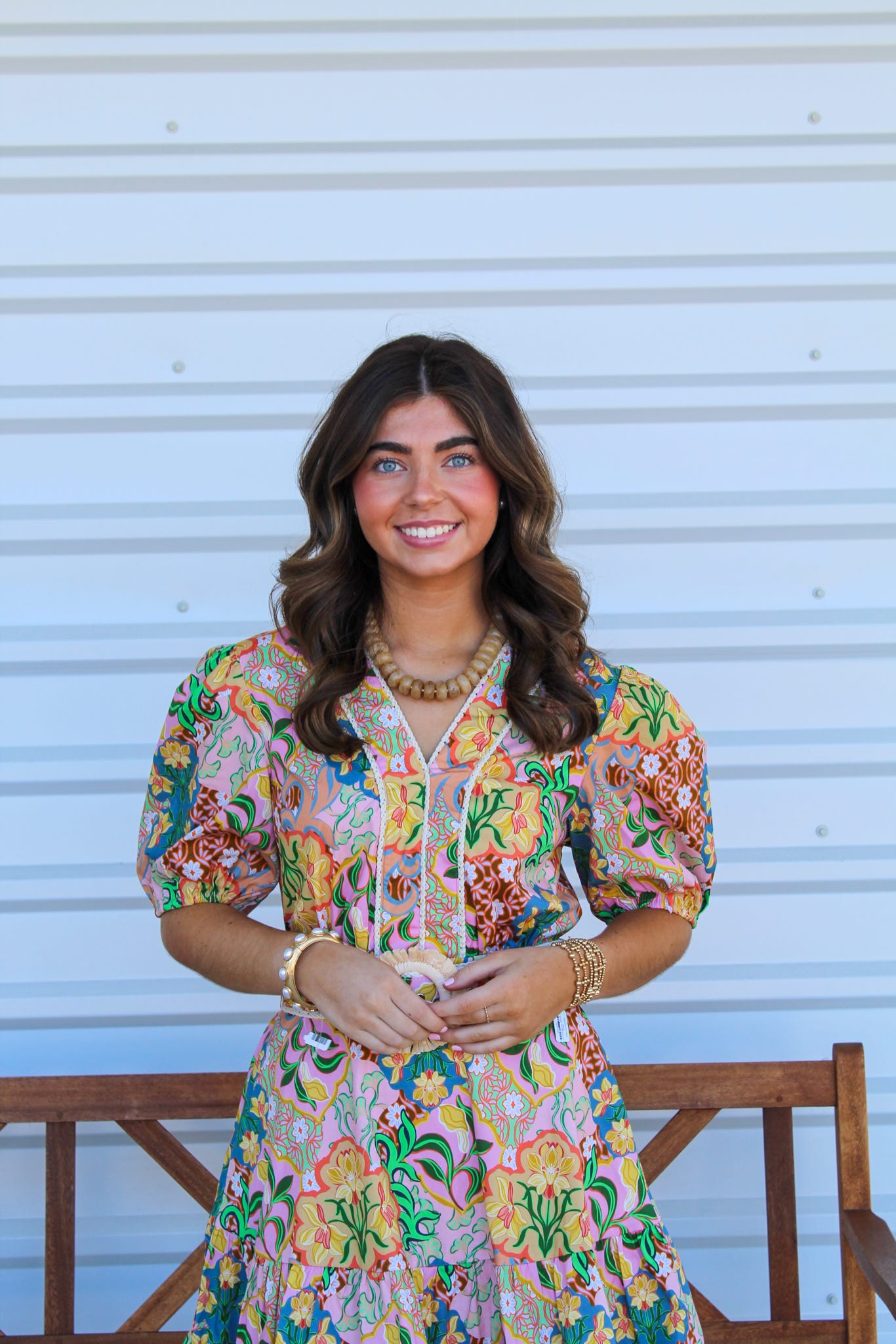 Sunlit Flora Mini Dress