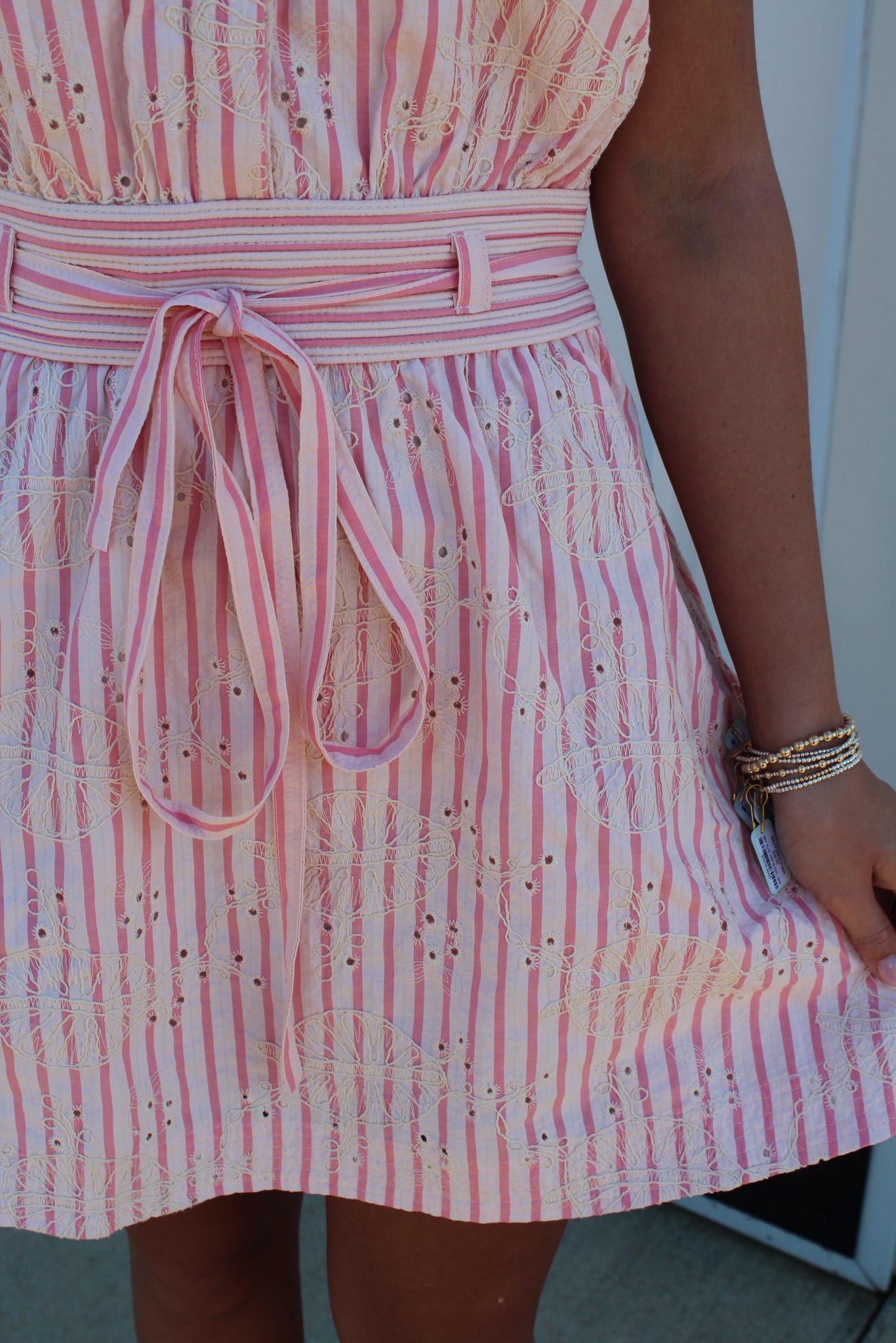 Sugarcane Stripe Mini Dress