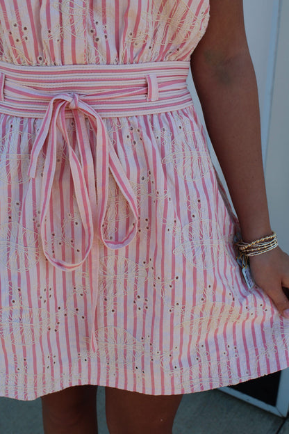 Sugarcane Stripe Mini Dress