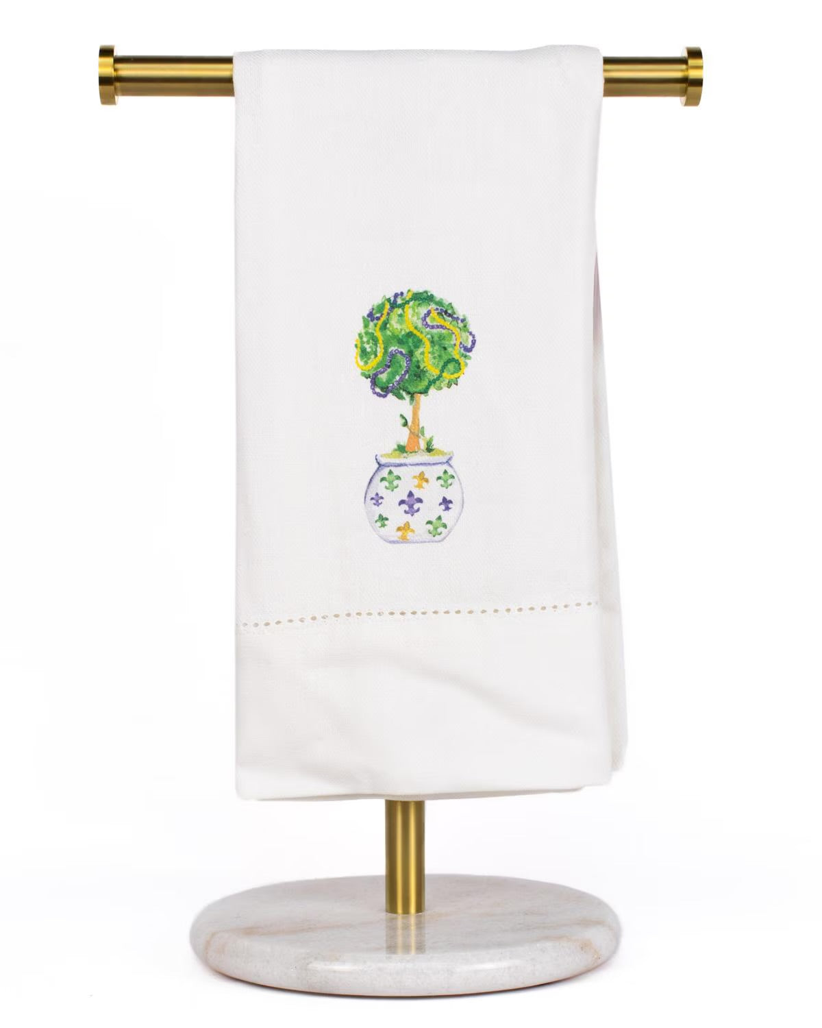 Mardi To piary Hemstitch Hand Towel