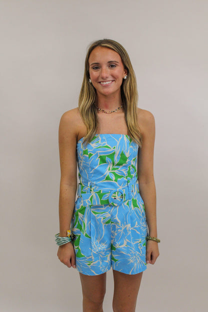 Grace's Love (Blue and Green) Romper
