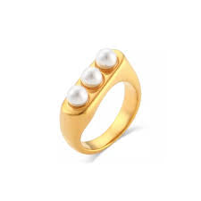 Triple Pearl Ring