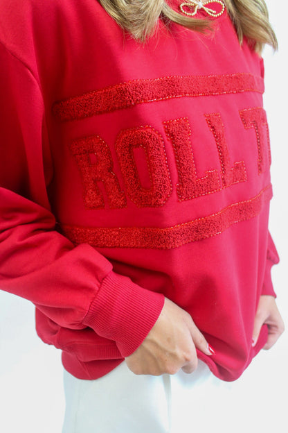 Bama Varsity Stripe Sarah Top