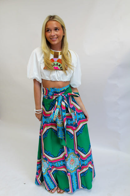Portico© Brady Wrap Maxi Skirt by House of MBR