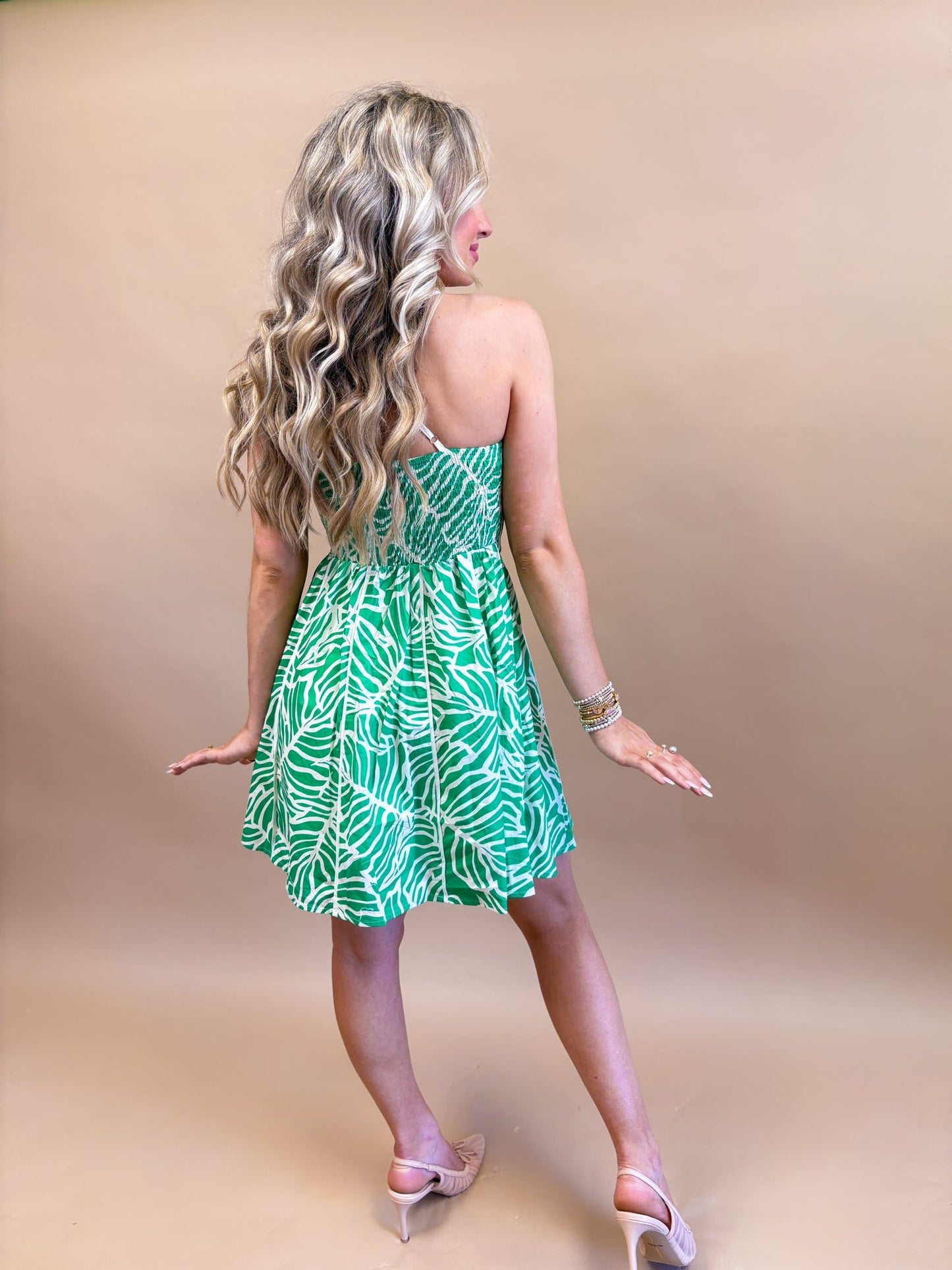 Verde Palms Mini Dress