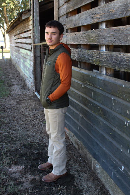 Puffer Vest- Mallard Green
