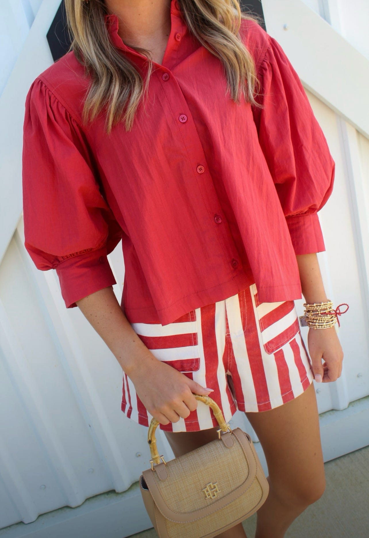 Timeless & True Solid Puff Sleeve Top