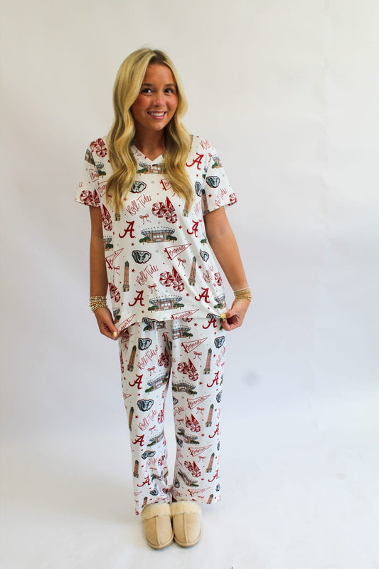 Iconic Alabama Alli Pajama Pant Set