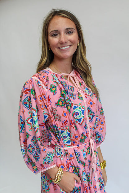 Tropical Tapestry Mini Dress