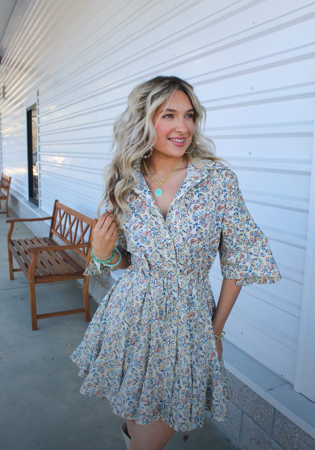 Southern Bloom Mini Dress