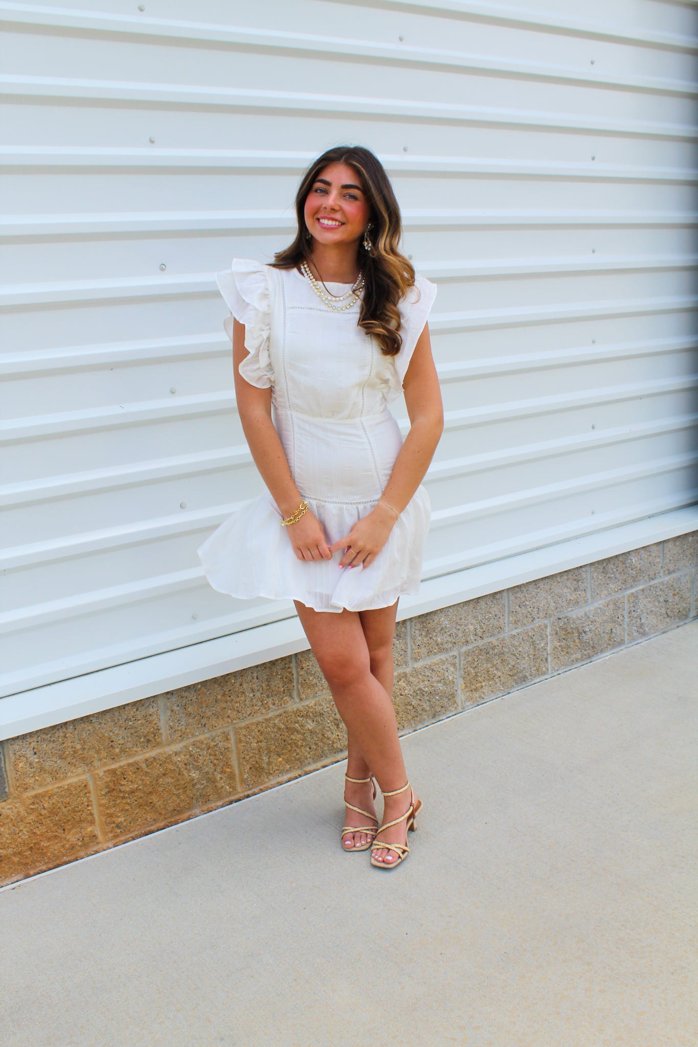 Sutton Ruffle Sleeve Mini Dress