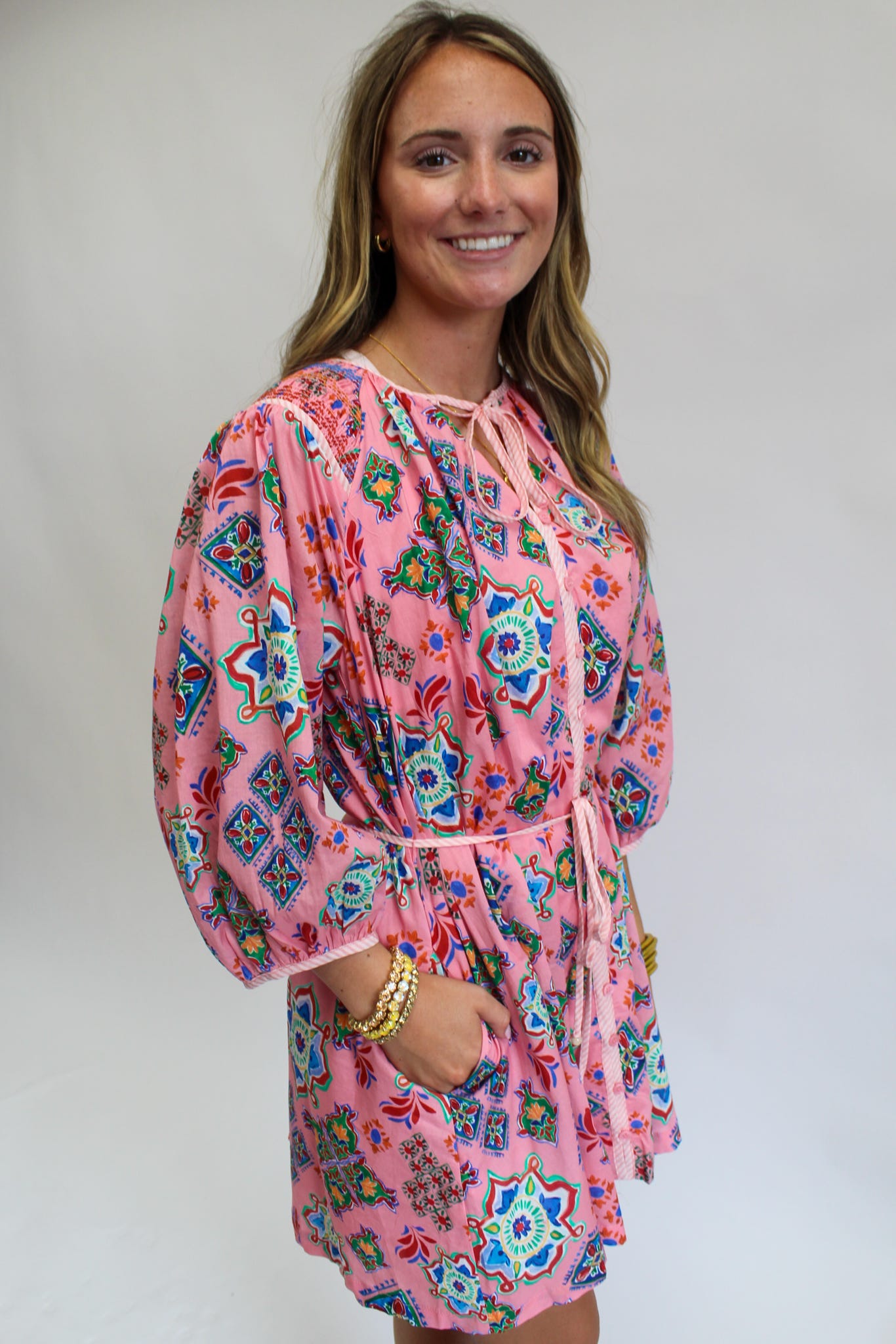 Tropical Tapestry Mini Dress