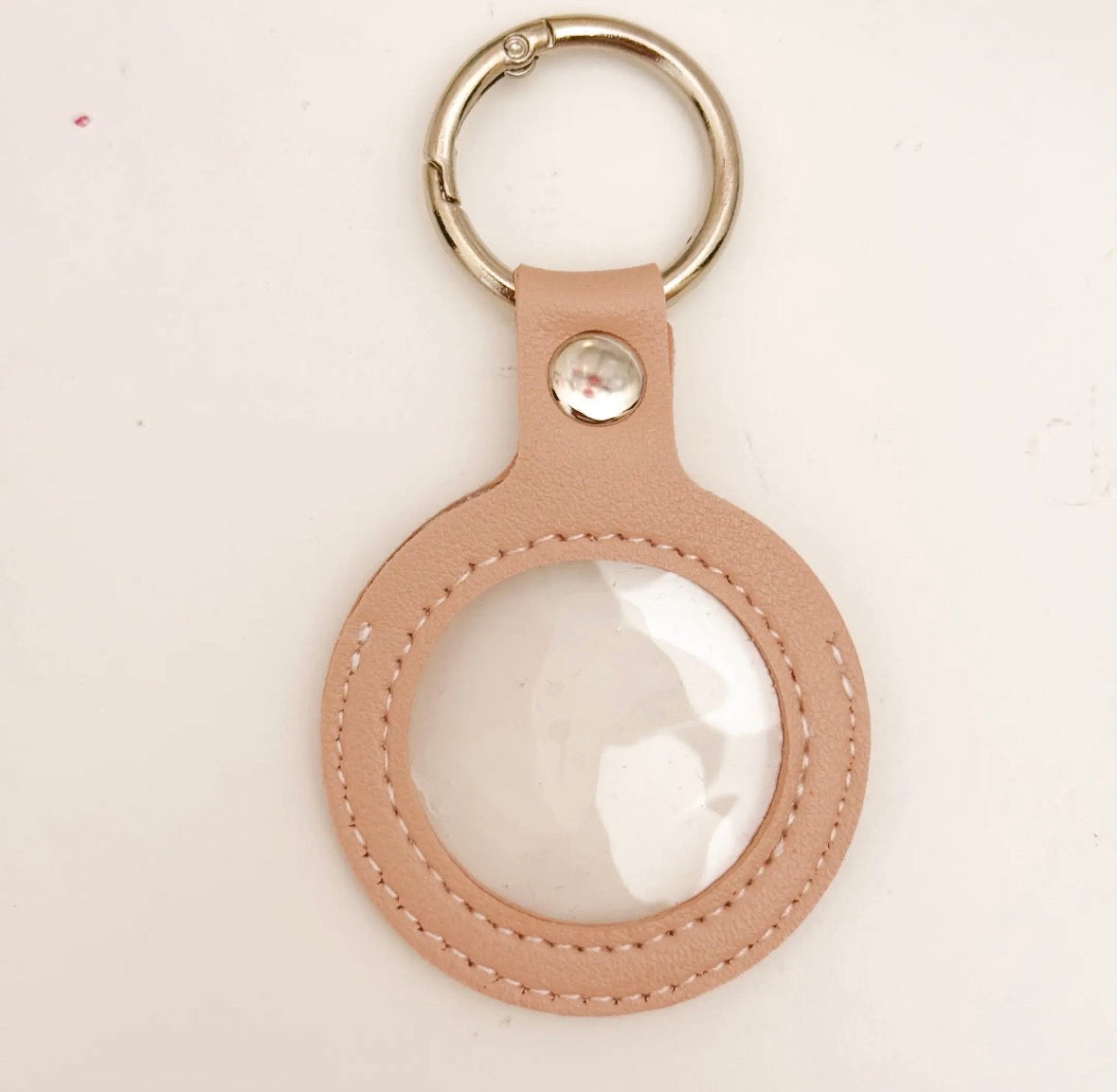 Needlepoint Self Finishing PU Leather Key Fob Bag Tag