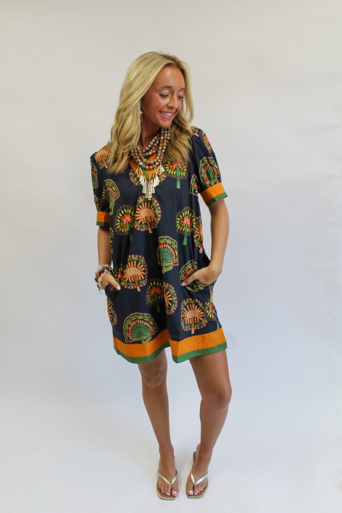 Fall Foliage Mini Dress