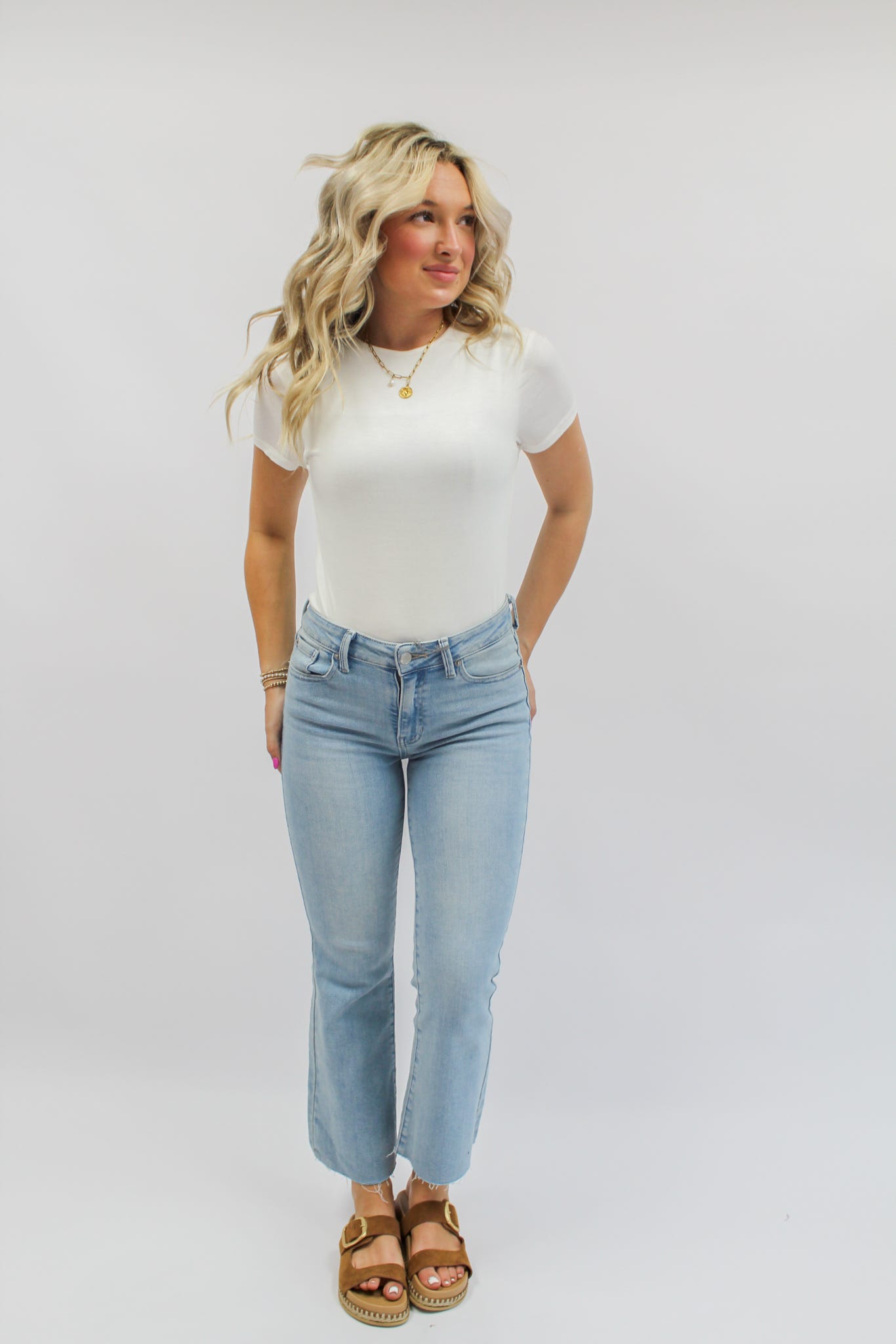 Cropped Flare Jeans