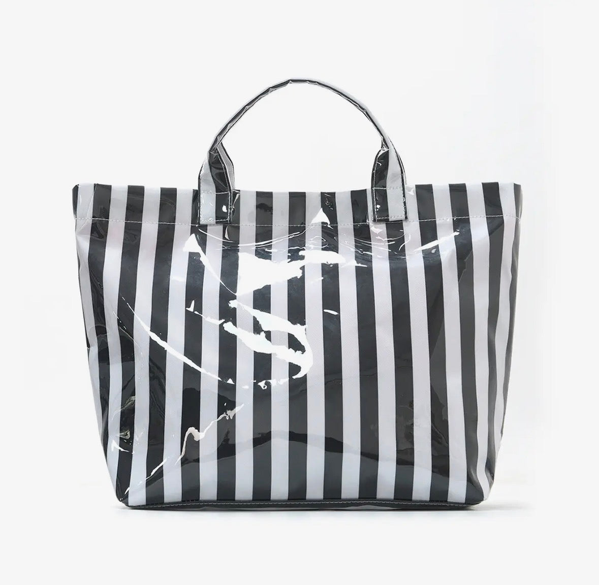 Colorblock Striped Tote Bag - Waterproof Beach Bag