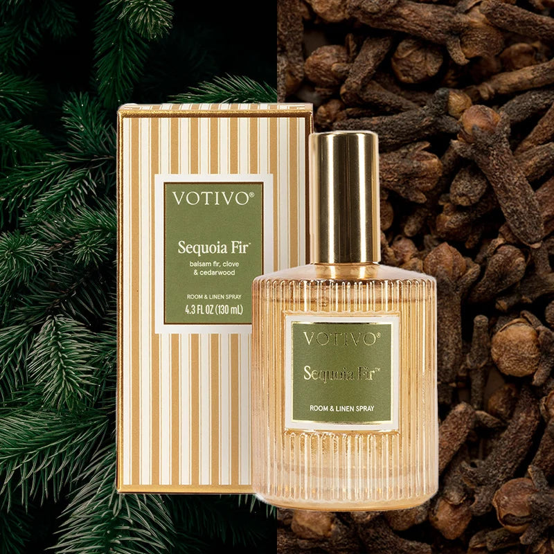 Votivo Sequoia Fir Room & Linen Spray