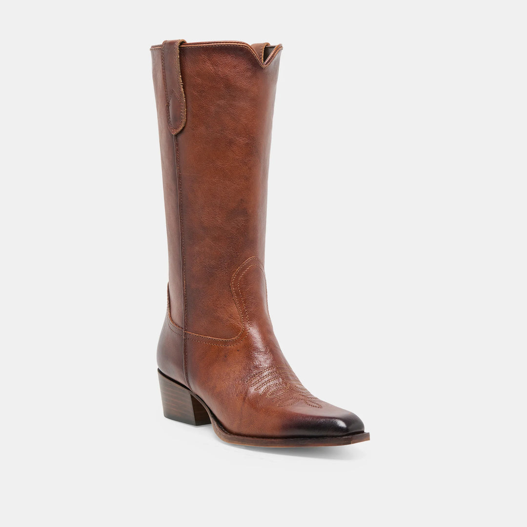 Vigla Chestnut Leather Boots