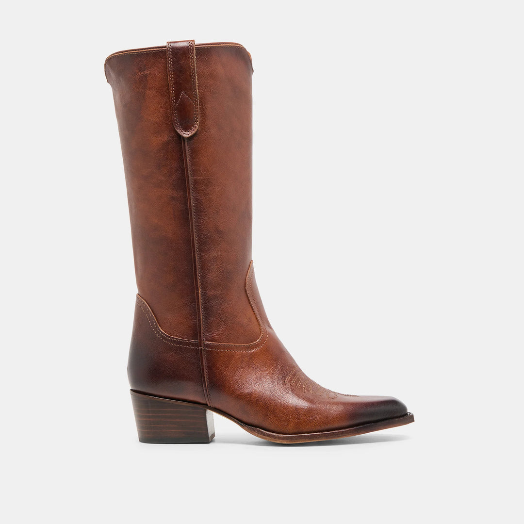Vigla Chestnut Leather Boots