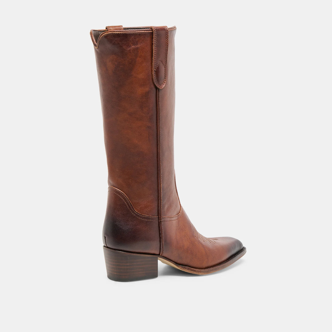Vigla Chestnut Leather Boots