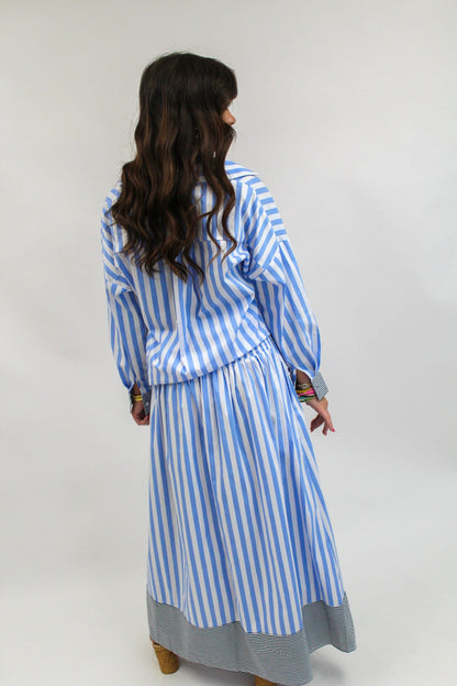 Katherine Top Blue/Black