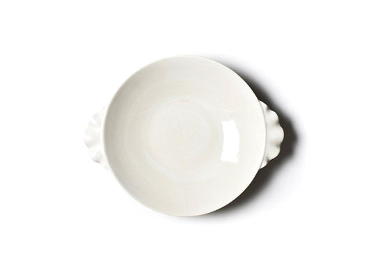 Signature White Ruffle Pasta Bowl