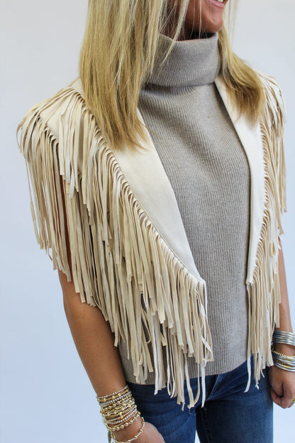 Fallyn Fringe Suede Collar
