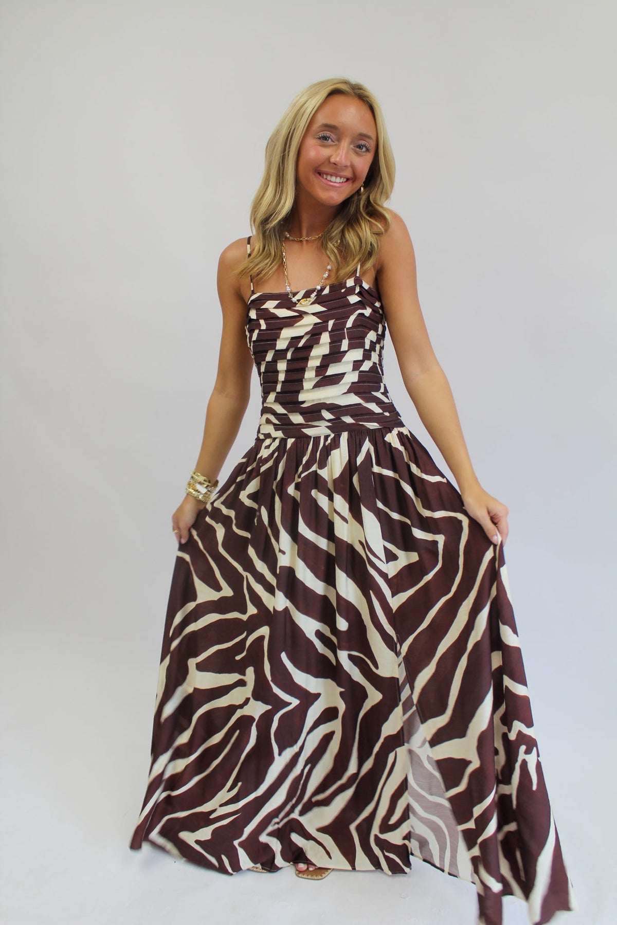Mocha Mirage Maxi Dress