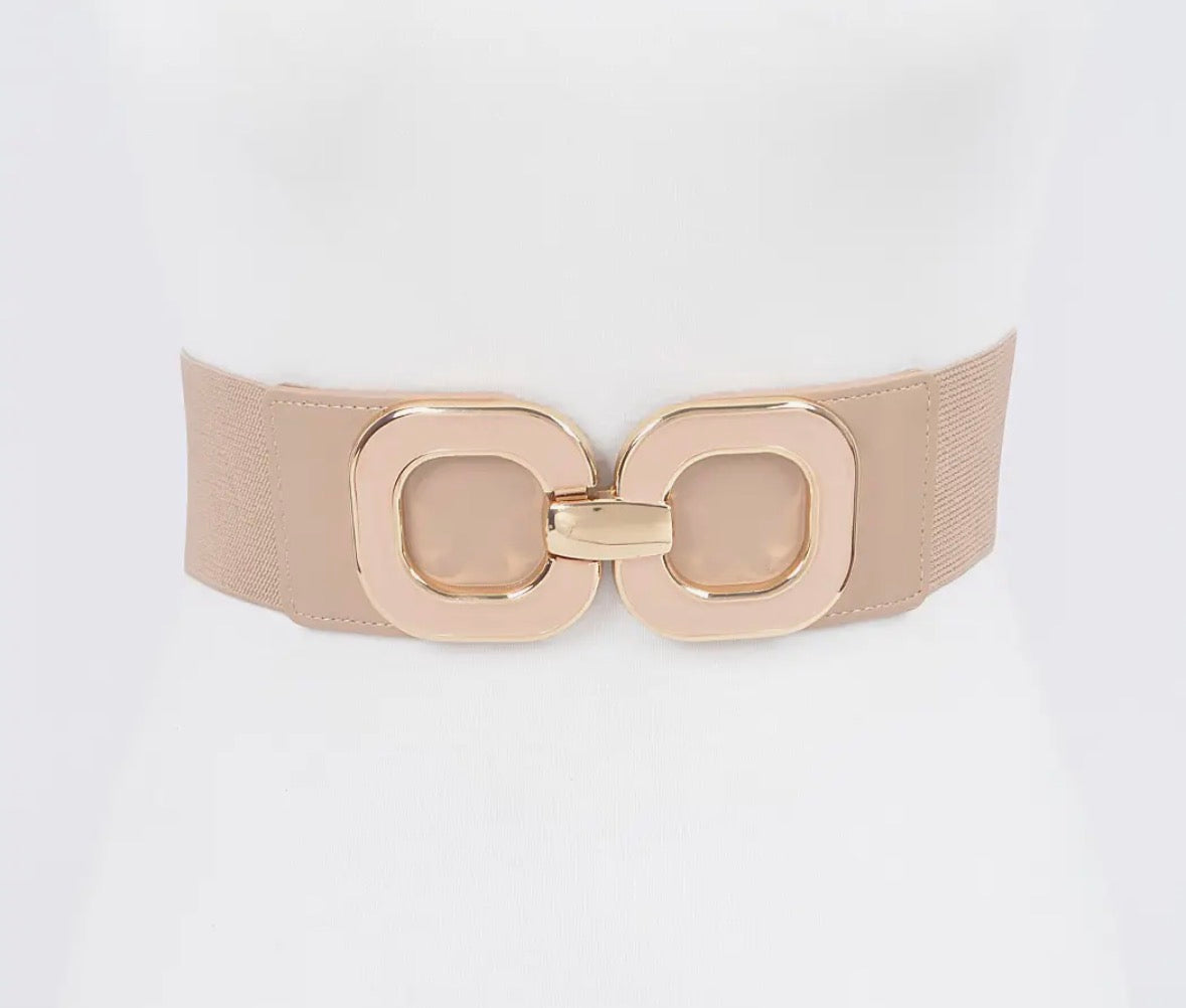 Multi Metal Buckle Elastic Belt