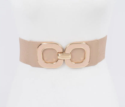 Multi Metal Buckle Elastic Belt