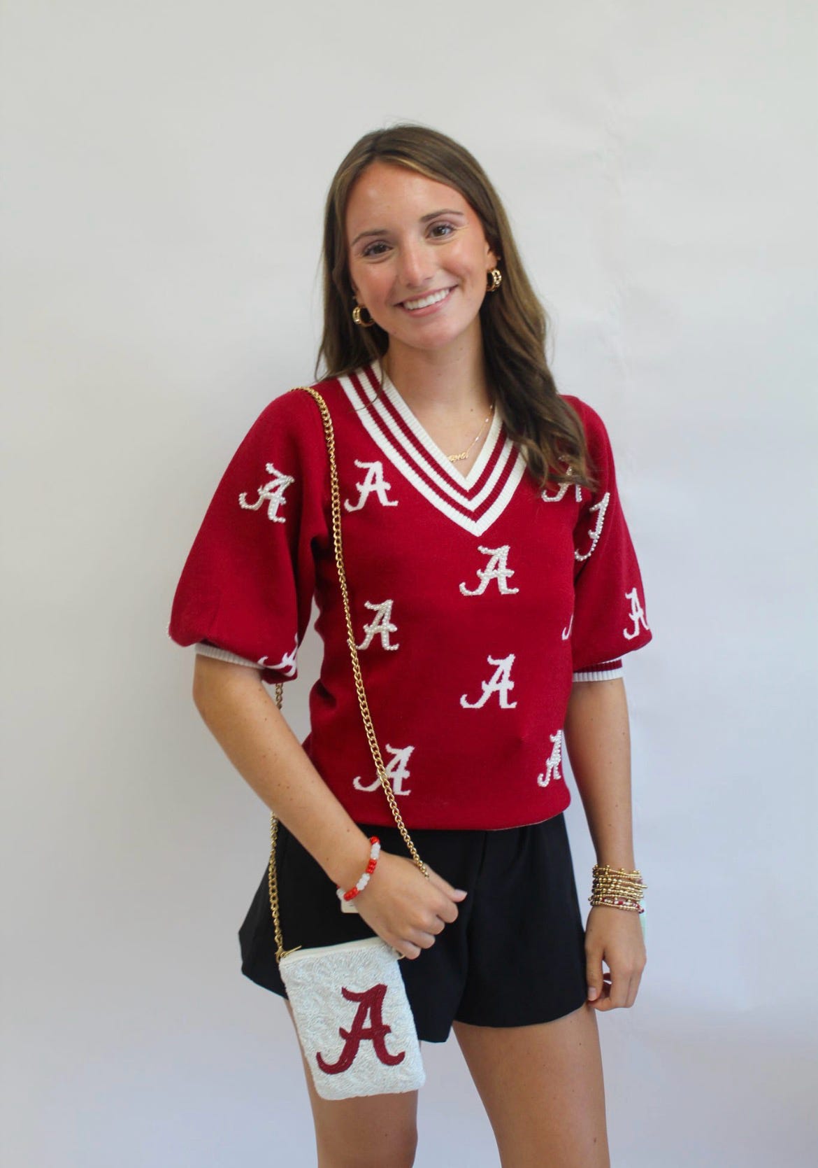 Alabama Small Logos Faith Sweater