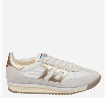 Barkley Jogger in Metallic Gold Sneakers