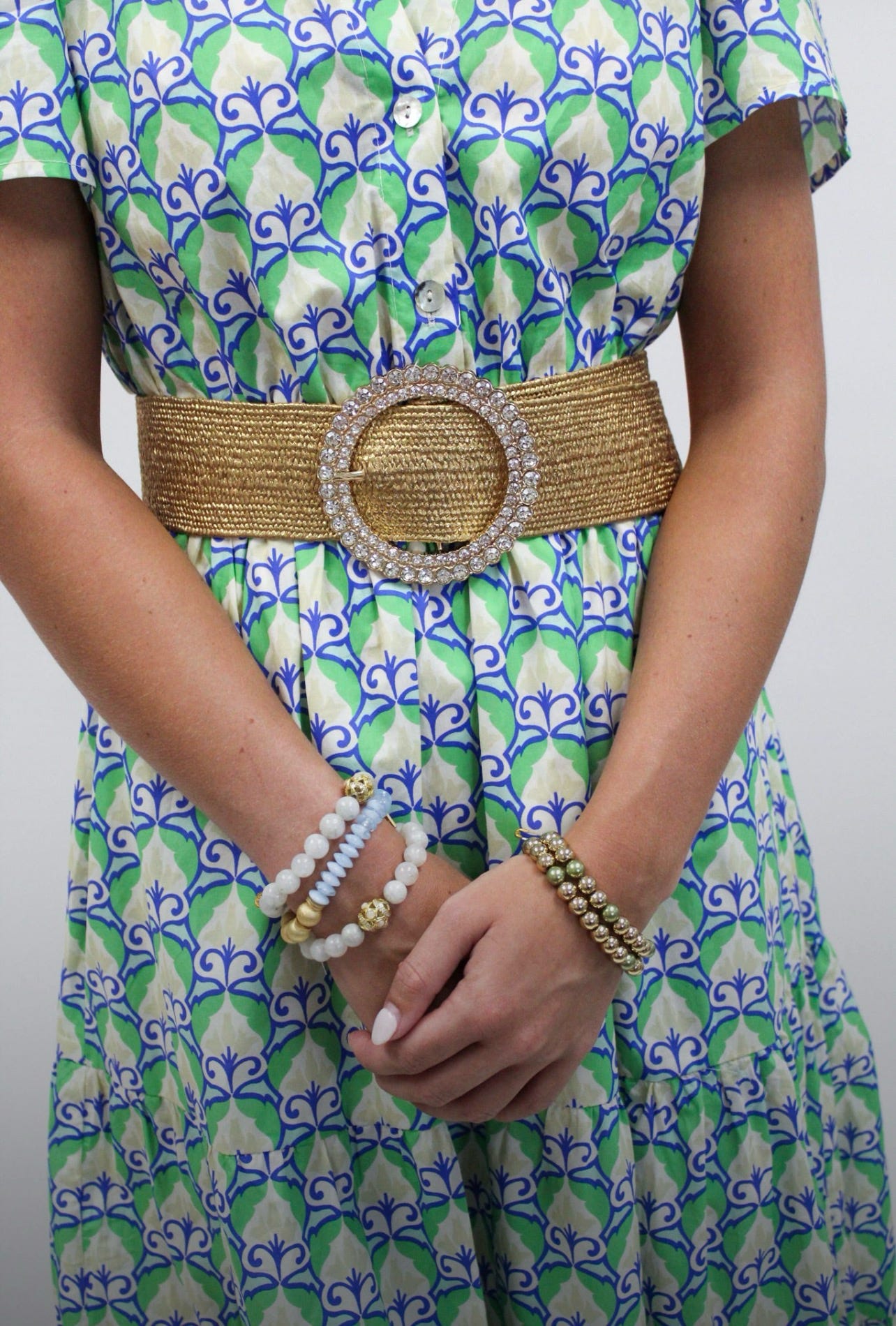 Hellenic Petals Maxi Dress