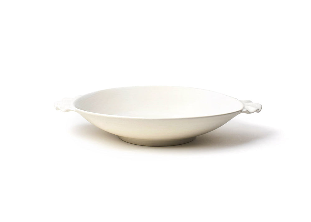 Signature White Ruffle Pasta Bowl