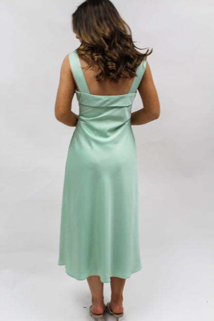 Sage Romance Midi Dress