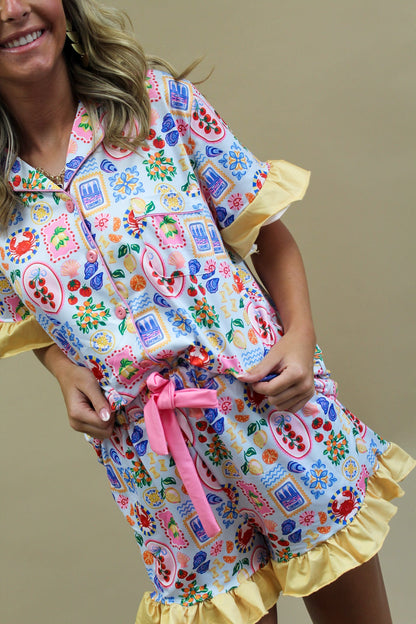 Slumber Party Pajama Shorts Set - Ciao Bella