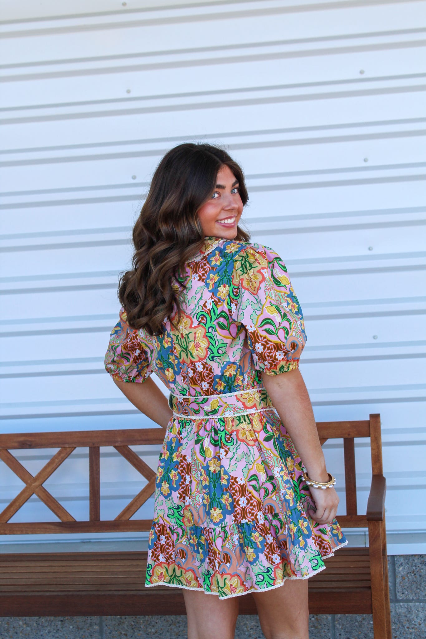 Sunlit Flora Mini Dress