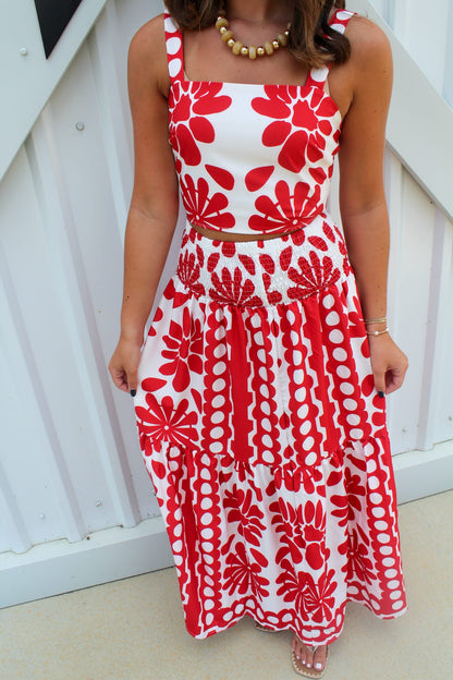 Caught on Camera Maxi Skirt Set