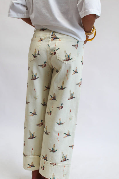 Take Flight Denim Wide Leg Pants