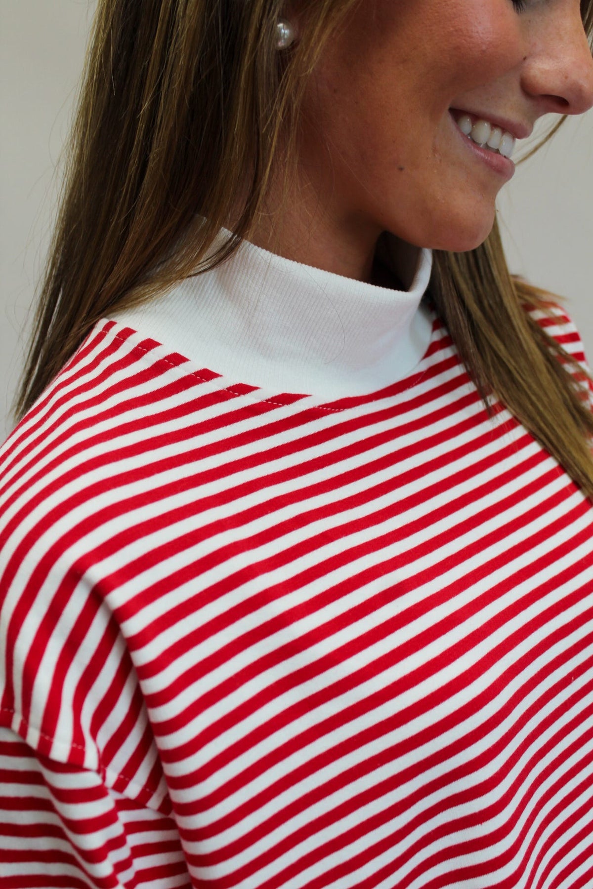 Here We Go Mockneck Sweatshirt