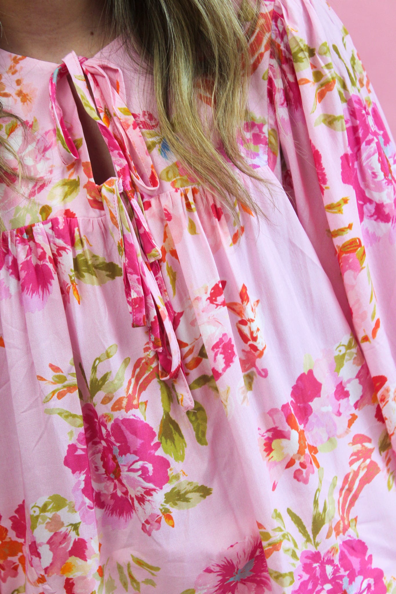 Painted Peonies Top