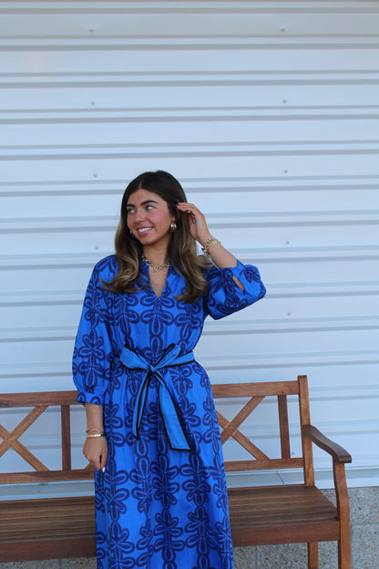 Crown Jewel Maxi Dress in Navy Blue